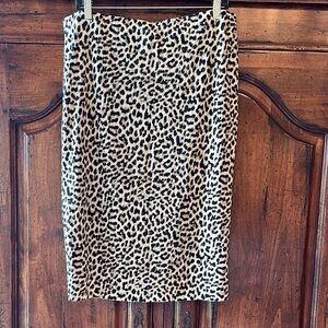 Vince Camuto Animal Print Knee Pencil Skirt